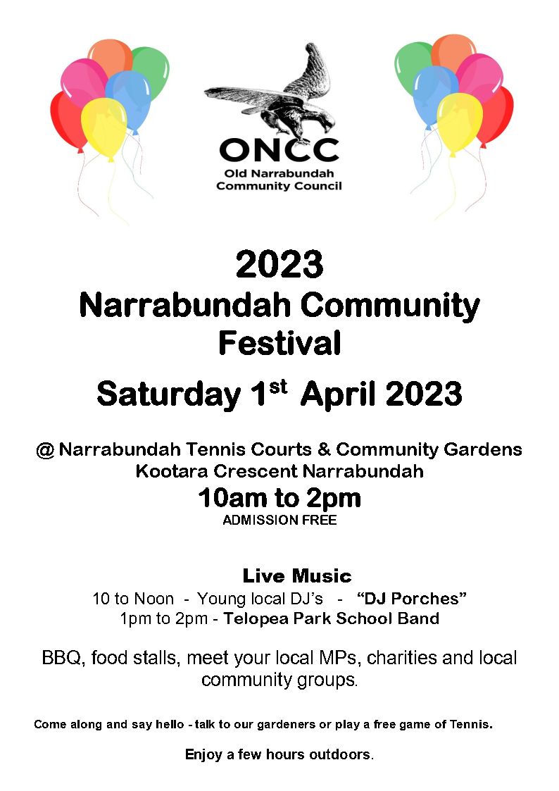 2023 Narrabundah Community Festival